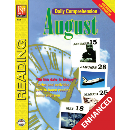 Daily Comprehension: August (Enhanced eBook)