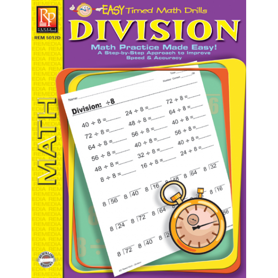 Division: Easy Timed Math Drills (eBook)