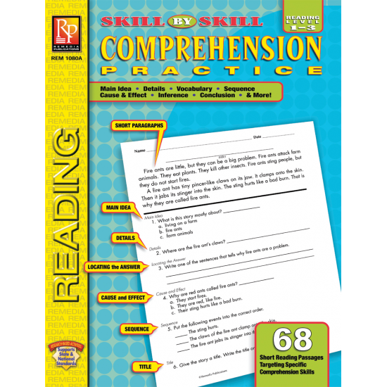 Skill-By-Skill Comprehension Practice - Reading Level 1-3 (eBook)