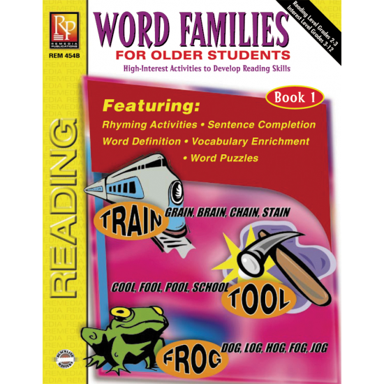Word Families for Older Students - Book 1 (eBook)