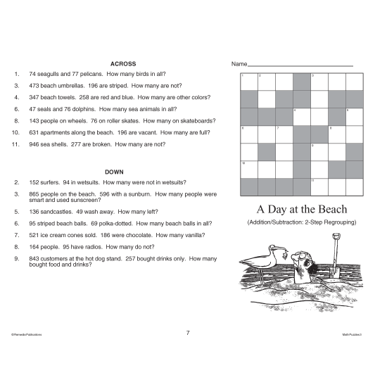 Math Puzzles: Addition & Subtraction Word Problems (eBook)