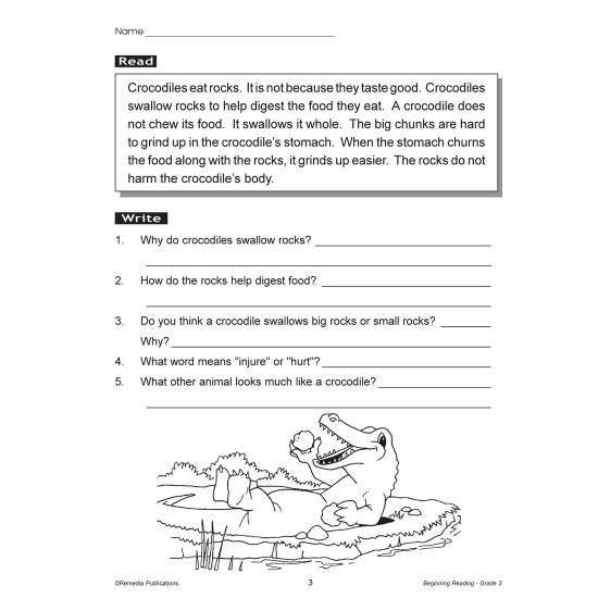 Beginning Reading - Grade 3 (eBook)
