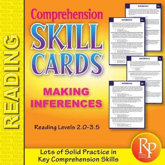 Comprehension Skill Cards - Making Inferences (RL 2.0-3.5)