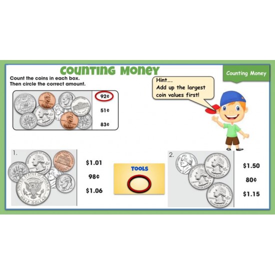 Money 3: LIFE SKILLS MATH GOOGLE SLIDES-Counting, Spending, Shopping Word Problems