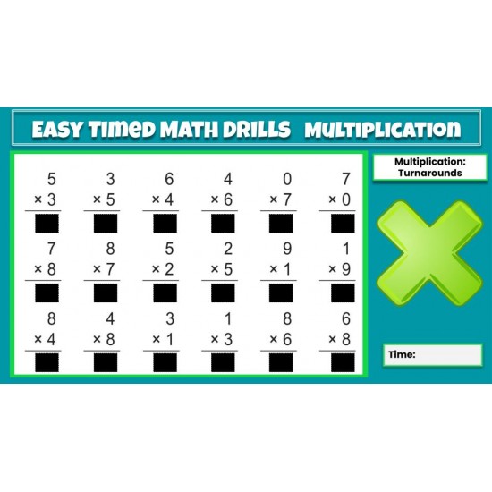 Google Classroom: Easy Timed Math Drills Multiplication