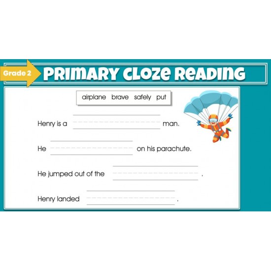 Beginning Cloze Reading Stories & Activities - Grade 2 | GOOGLE SLIDES Cloze Reading Fun