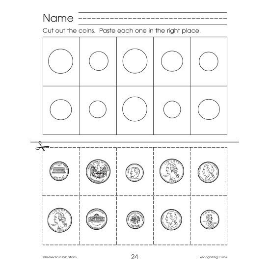 Recognizing Coins: PDF & Google SET | Penny - Nickel - Dime - Quarter