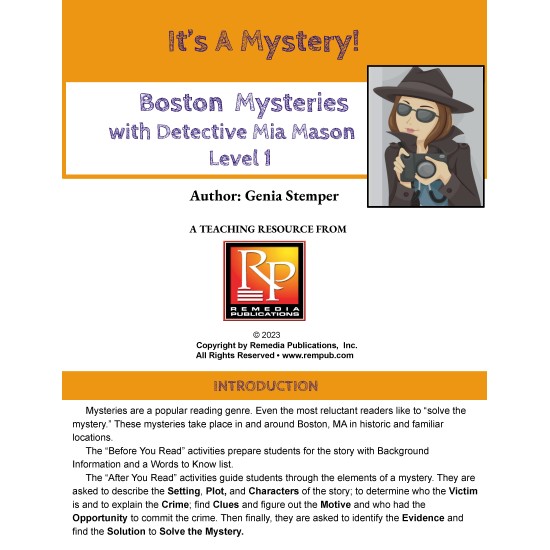 High-Interest Mini Mysteries: Boston - Level 1